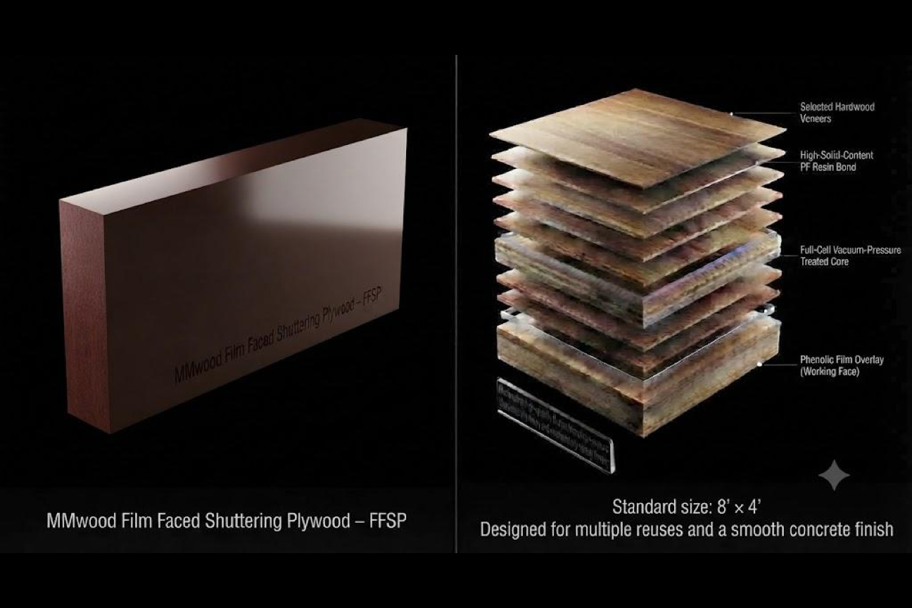 MMwood Film Faced Shuttering Plywood Formwork